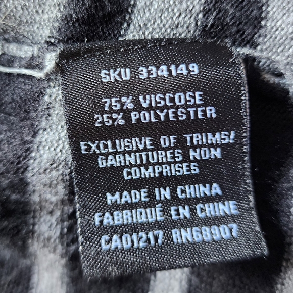 Le château black/gray long sleeves open knit cardigan, size S - Picture 6 of 8